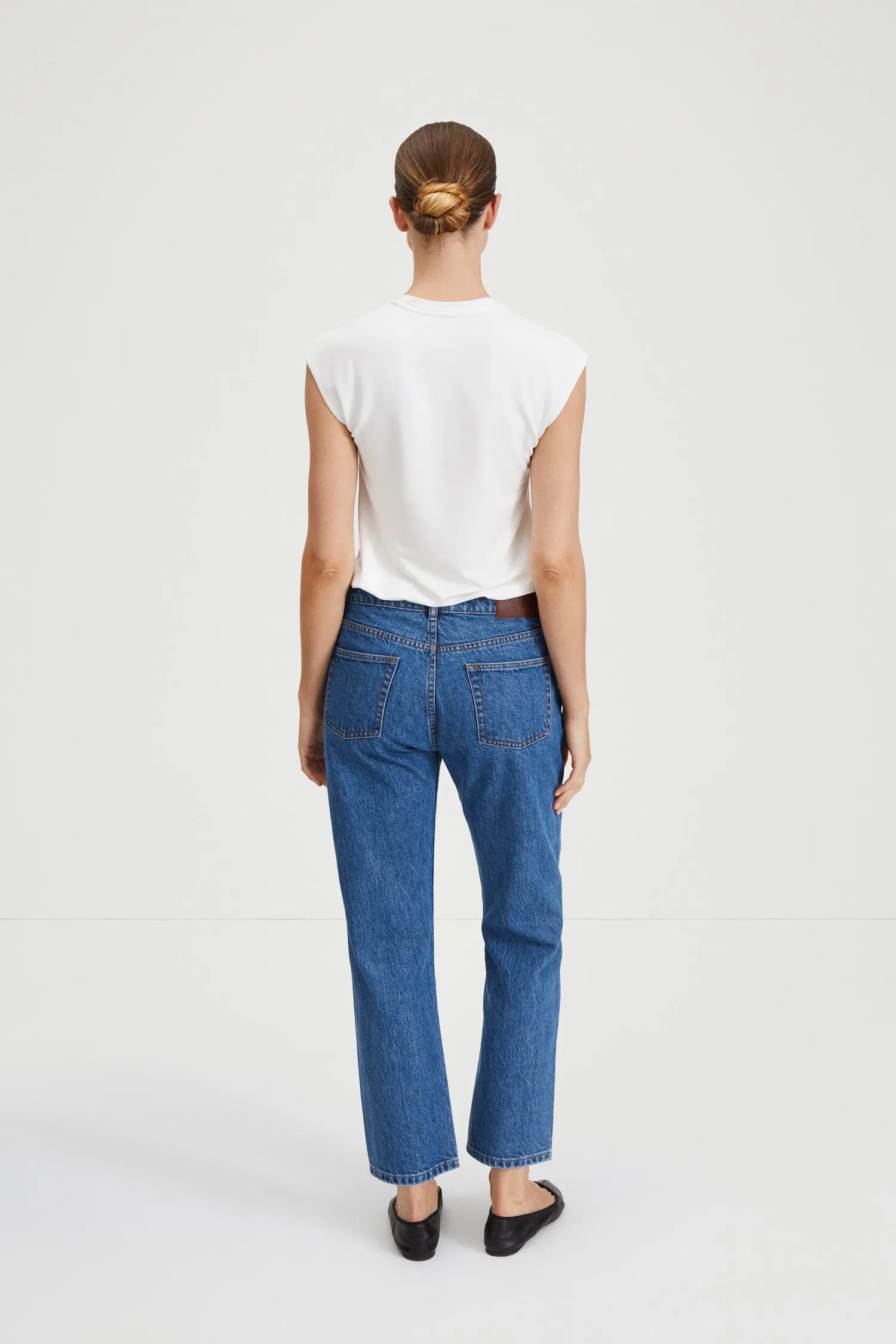 ORIGINAL CROPPED STRAIGHT FIT DENIM - KEN DENIM MID BLUE sold by Stylein product image thumbnail 4