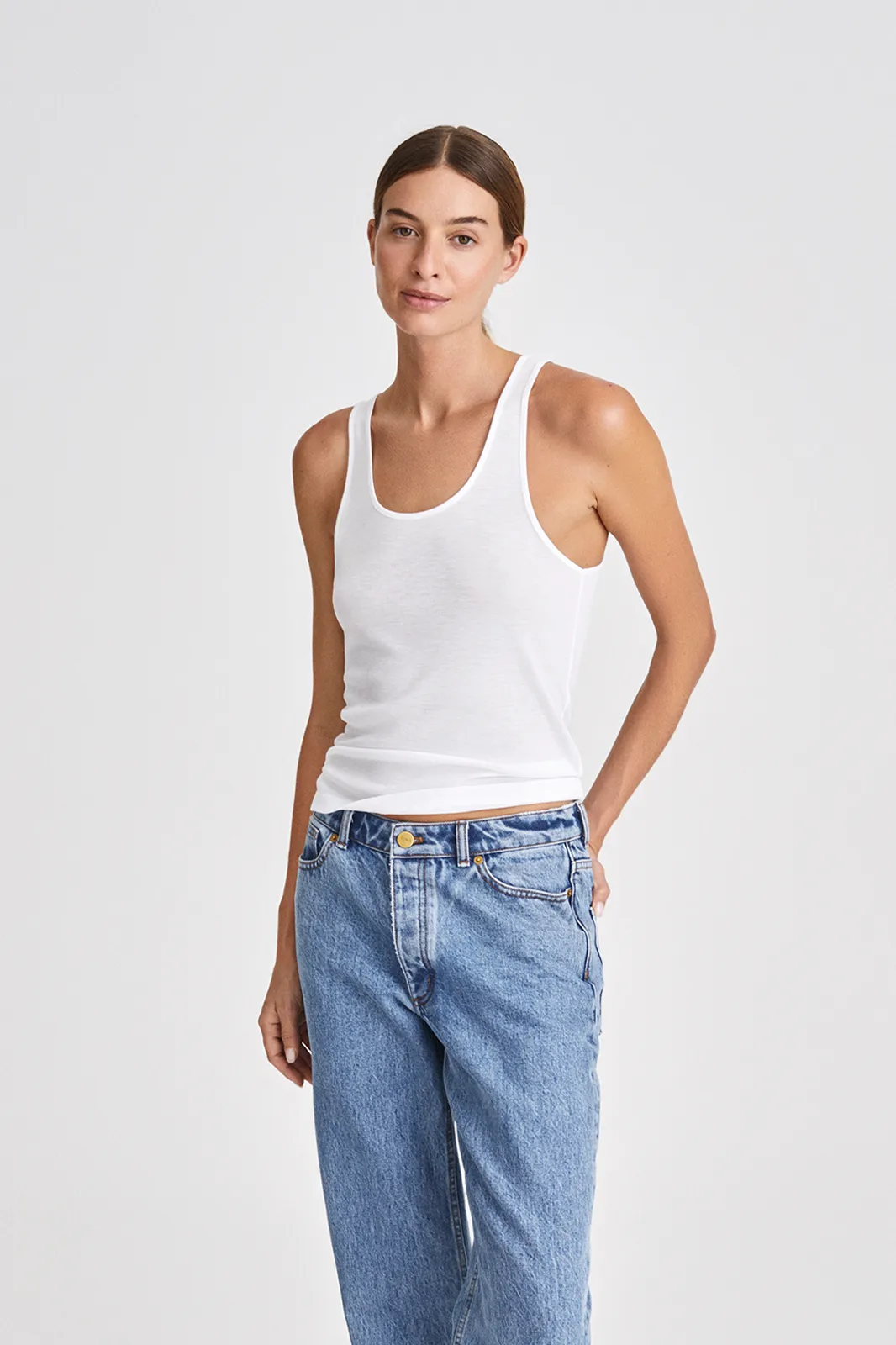 NORWOOD TOP - WHITE sold by Stylein