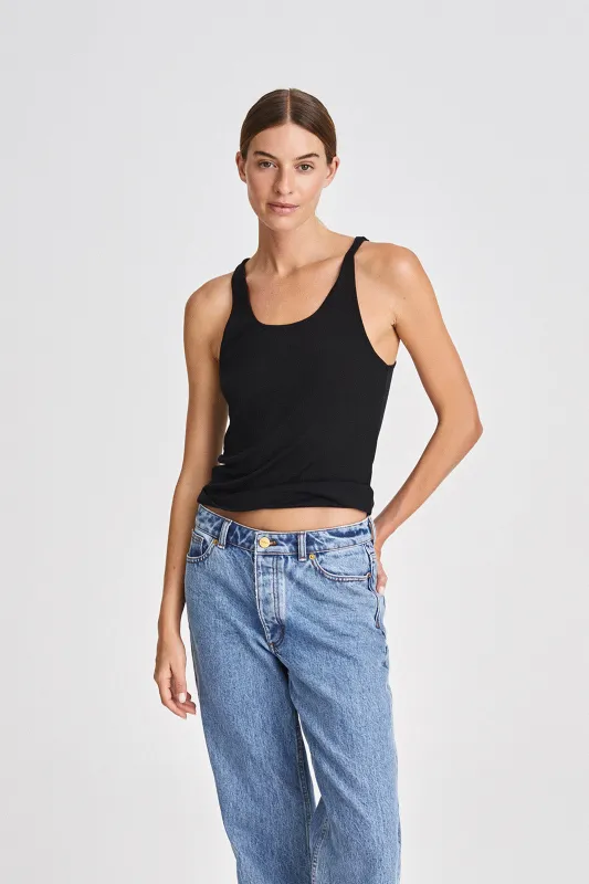 NORWOOD TOP - BLACK sold by Stylein