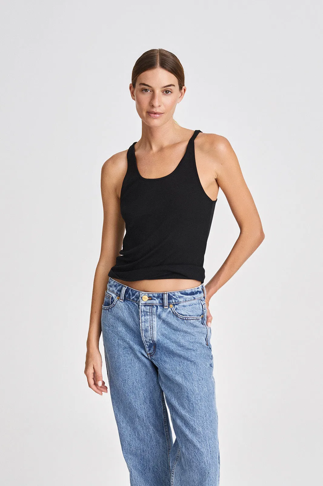 NORWOOD TOP - BLACK sold by Stylein