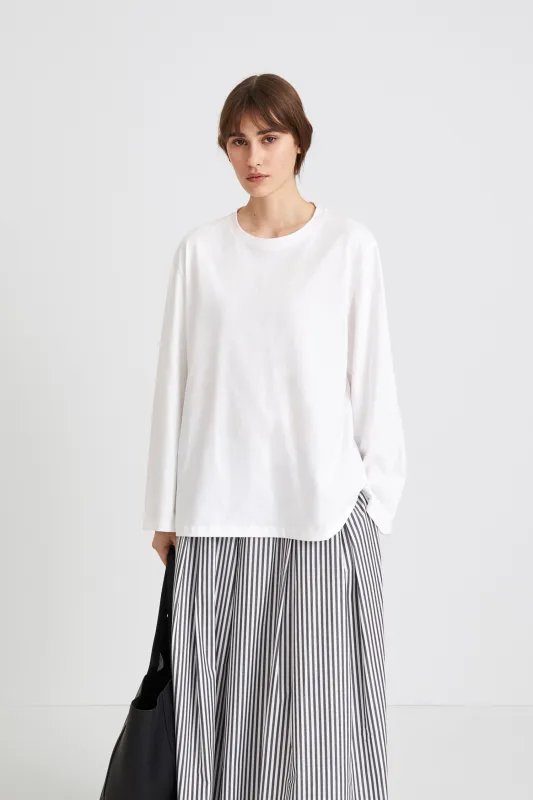 JIM LONG SLEEVE - WHITE made by Stylein
