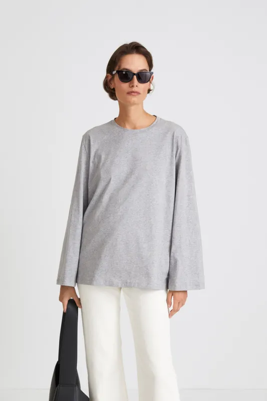 JIM LONG SLEEVE - GREY made by Stylein