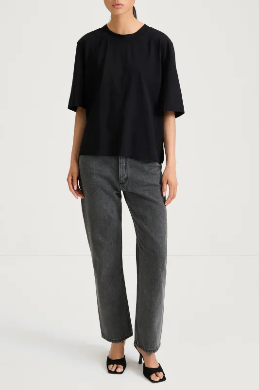 JOYCE T-SHIRT - BLACK sold by Stylein