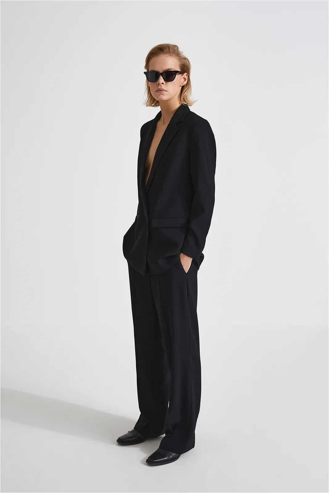 LONG STRAIGHT SUIT TROUSERS - BORIS BLACK sold by Stylein product image thumbnail 5