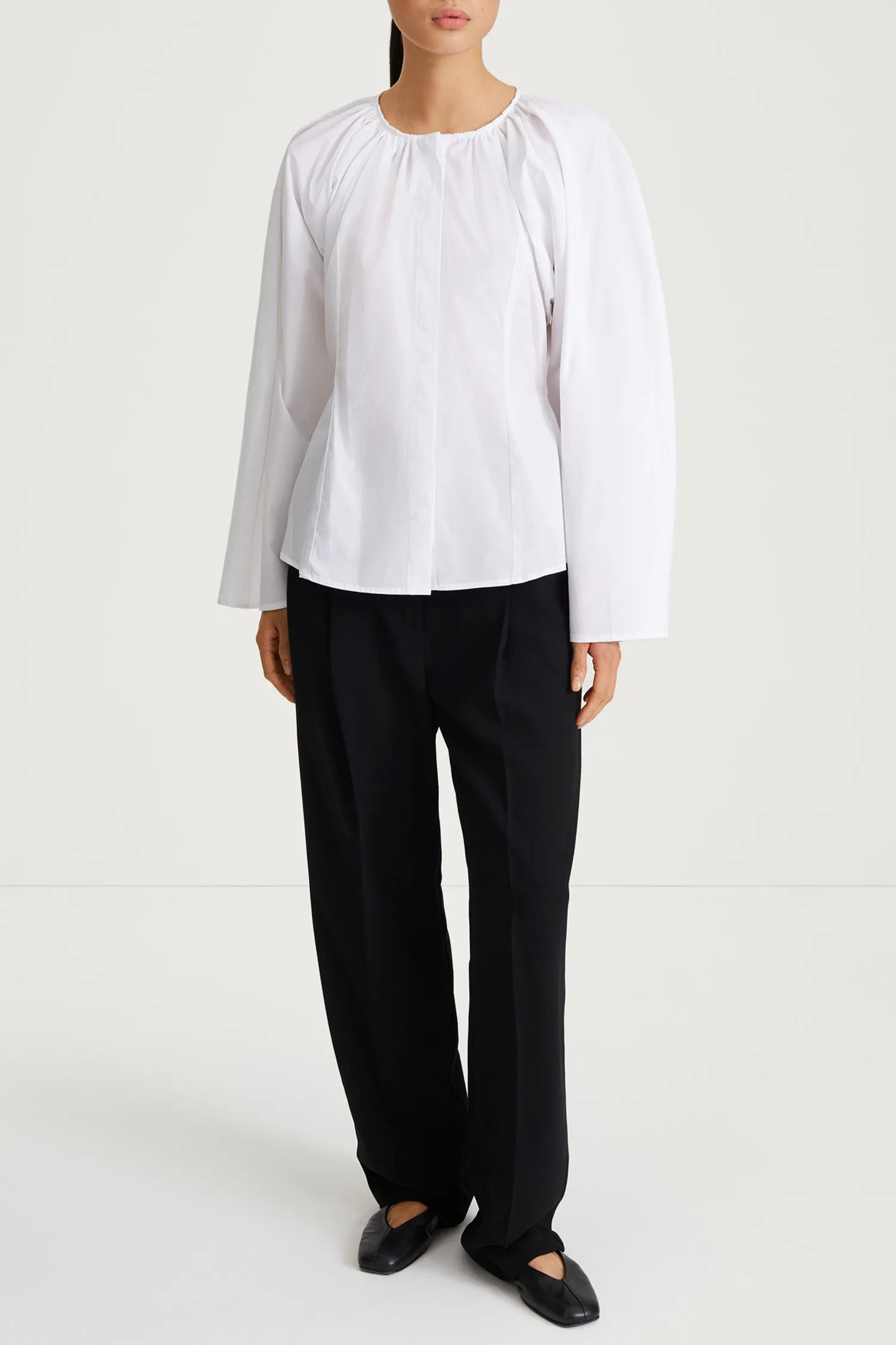 JUNINA SHIRT - WHITE sold by Stylein