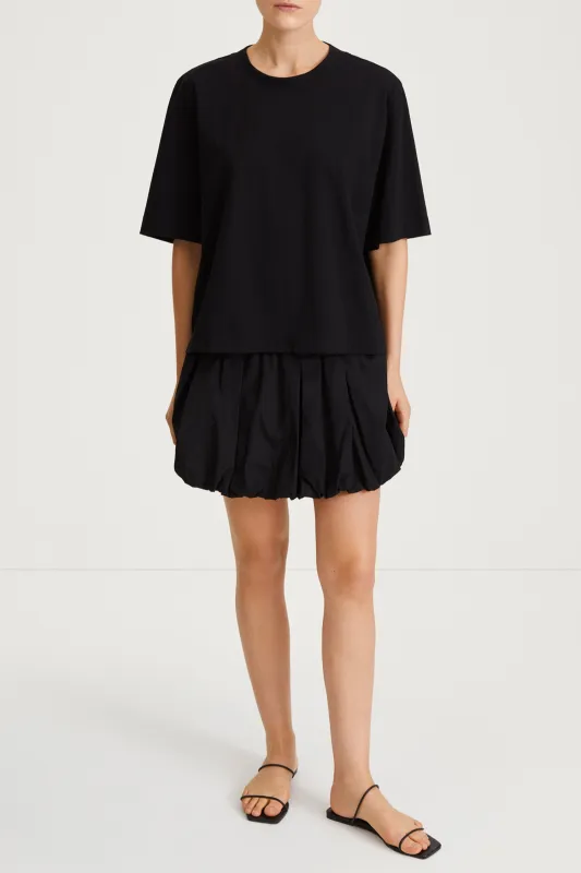 JUZZY SKIRT - BLACK made by Stylein