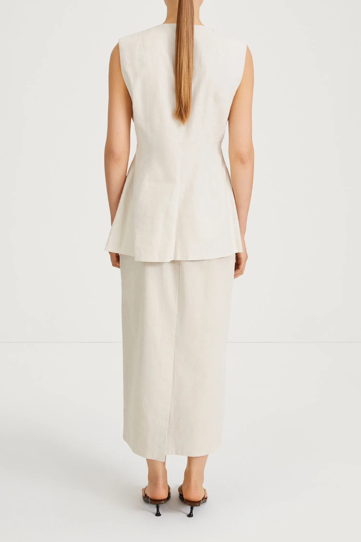 SIRELLA VEST - RAW LINEN sold by Stylein product image thumbnail 5