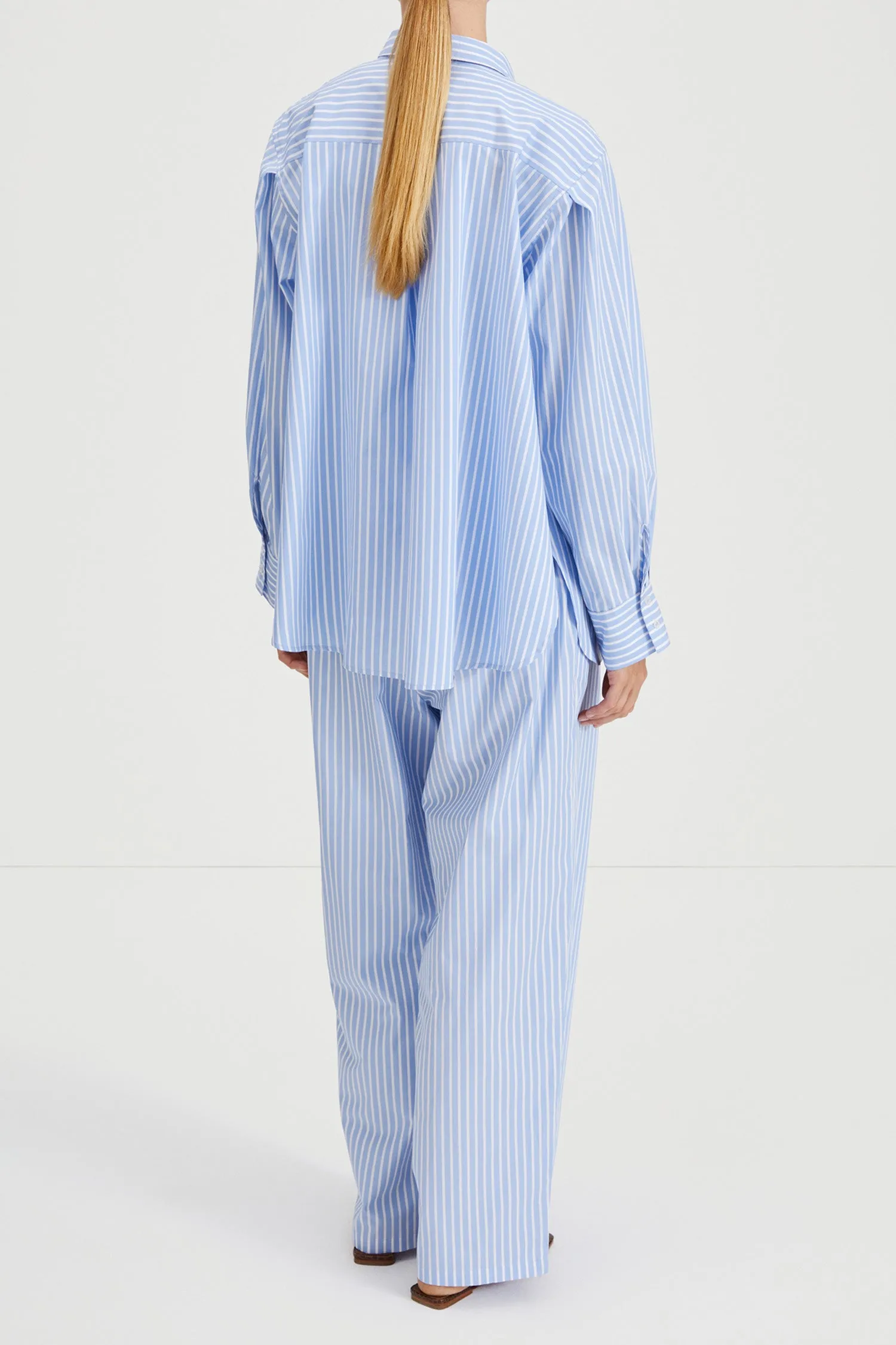 JESSIE TROUSERS - BLUE/WHITE STRIPE sold by Stylein product image thumbnail 5