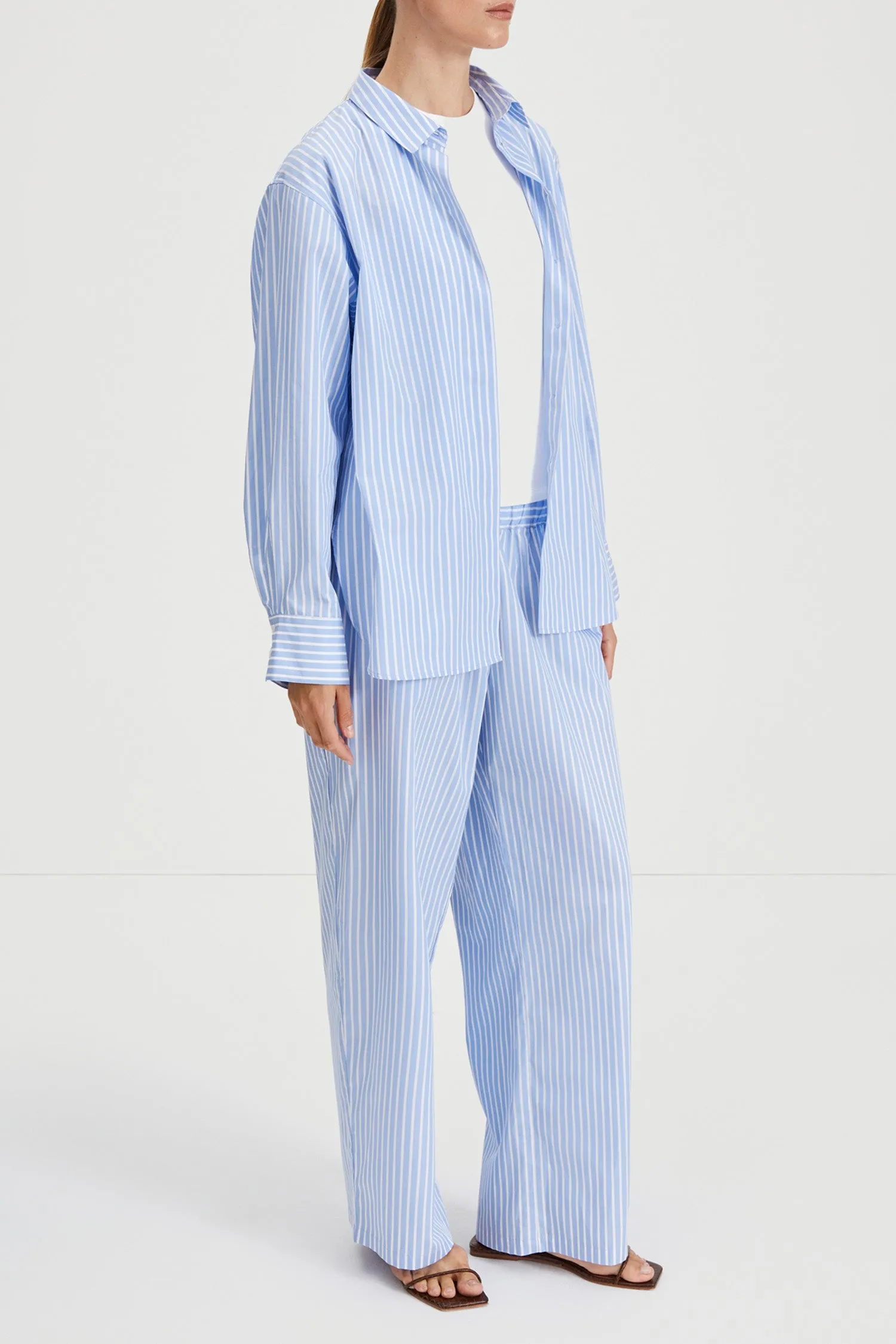 JESSIE TROUSERS - BLUE/WHITE STRIPE sold by Stylein product image thumbnail 4