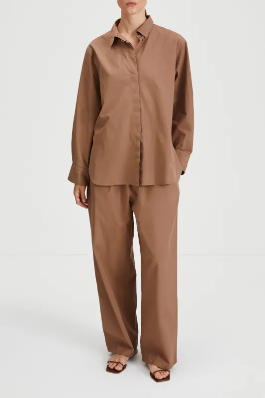 JANSELL SHIRT - MUD made by Stylein