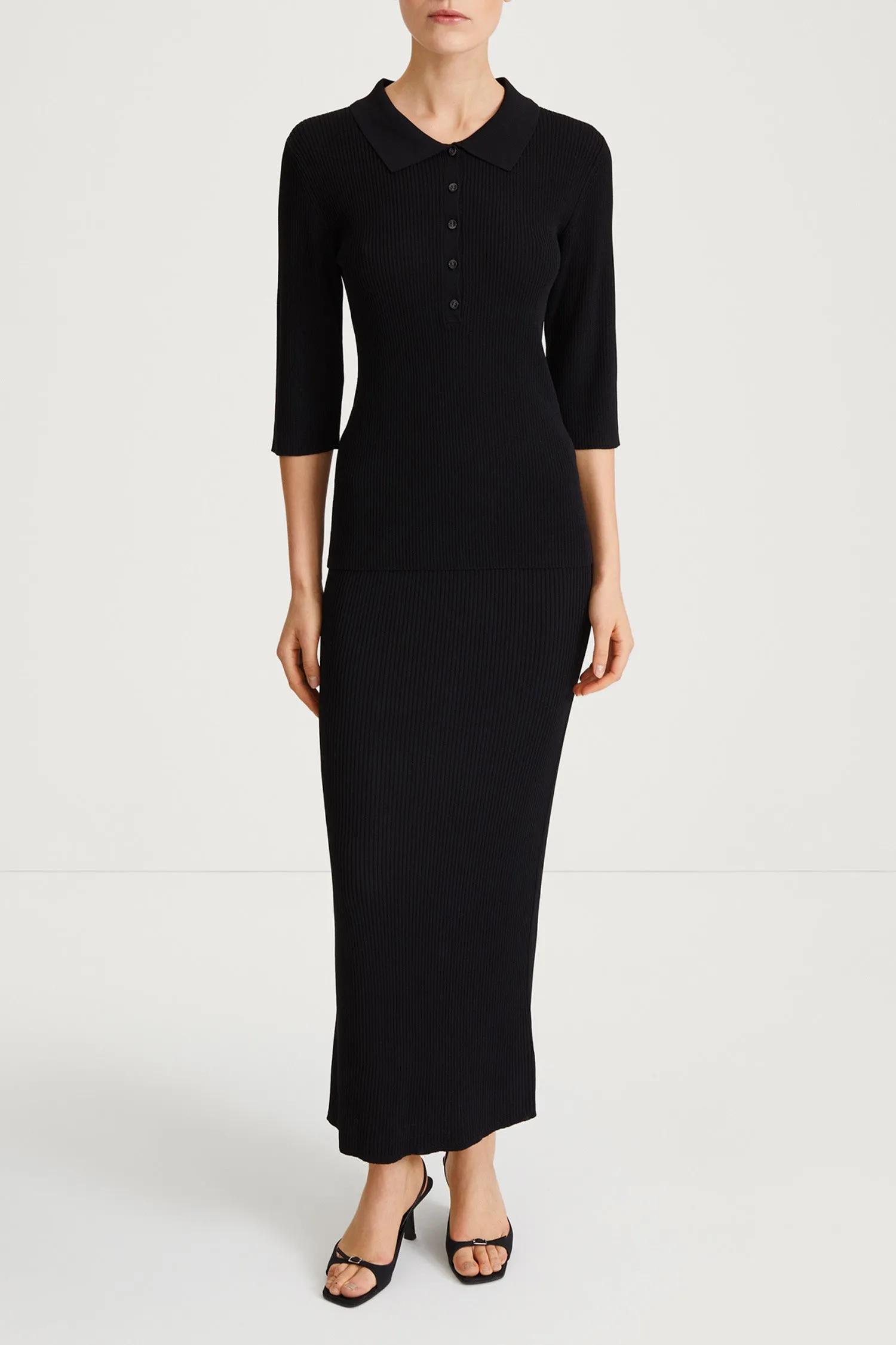 PRICETON TOP - BLACK sold by Stylein