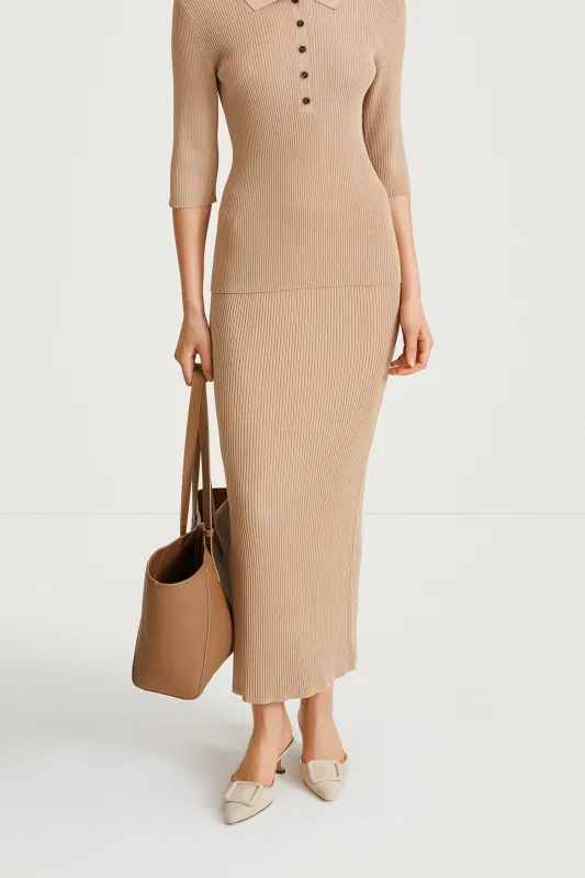 POMEROLA SKIRT - BEIGE made by Stylein