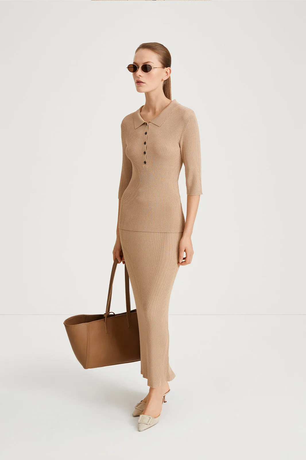 POMEROLA SKIRT - BEIGE sold by Stylein product image thumbnail 3