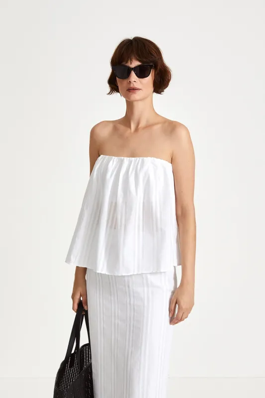 JESOLO TOP - WHITE made by Stylein