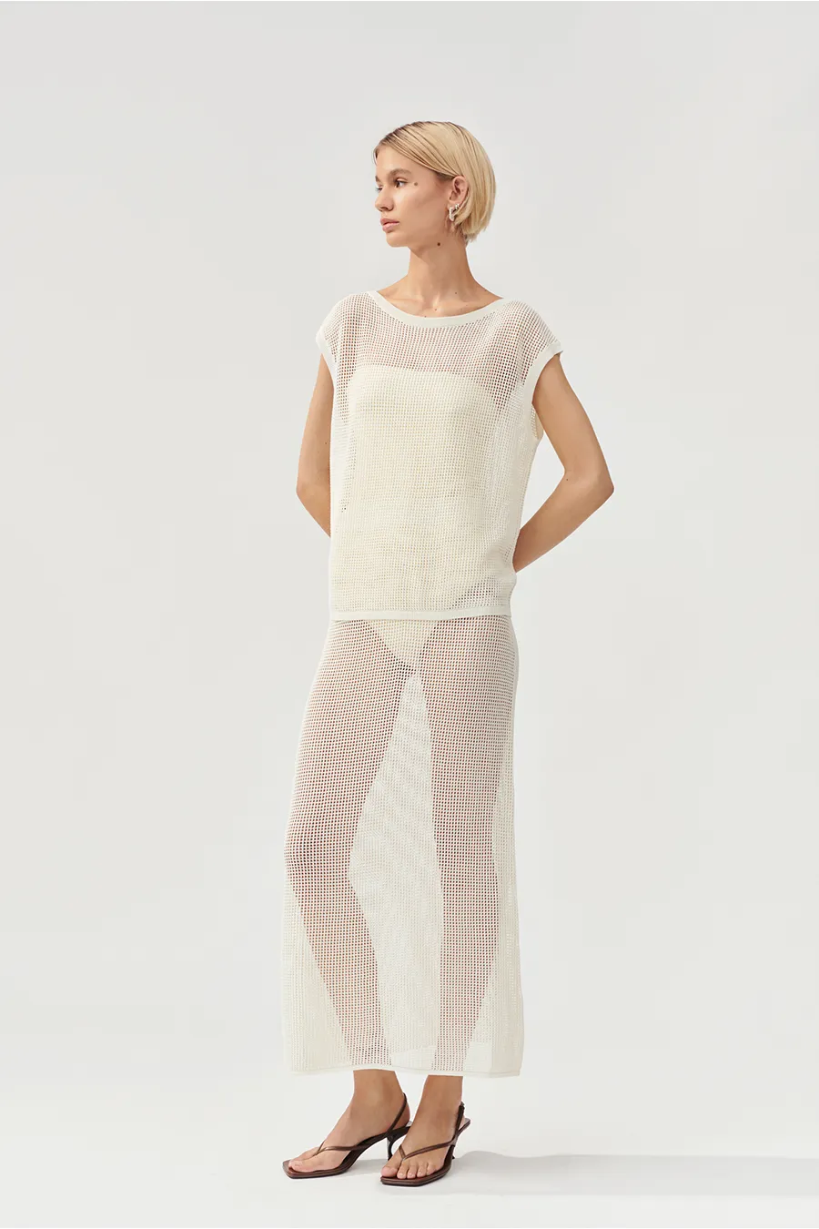 OBELIA SKIRT - CREAM sold by Stylein product image thumbnail 4