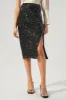 Friday Nights Sequin Midi Skirt sold by Sugarlips