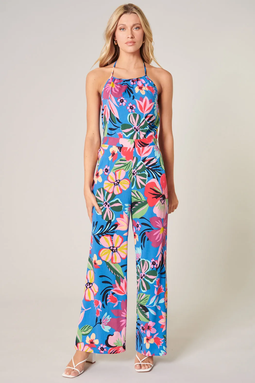 Inez Floral Wide Leg Pants sold by Sugarlips product image thumbnail 4
