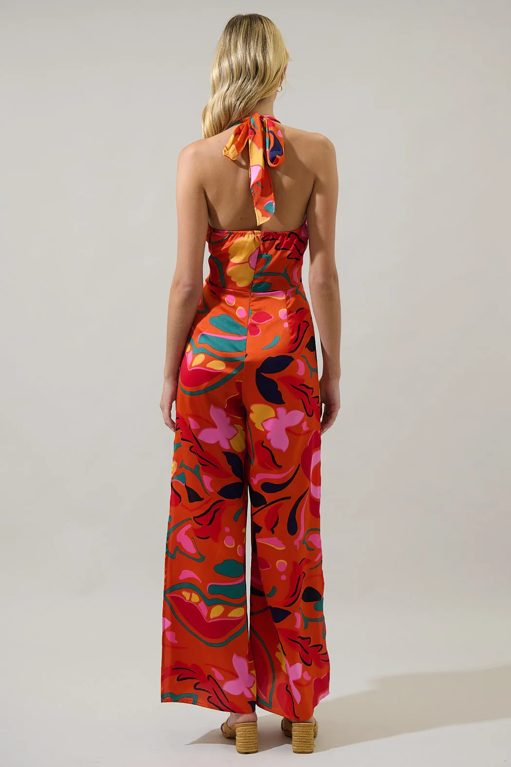 Serene Floral Magic Moment Halter Jumpsuit sold by Sugarlips product image thumbnail 2