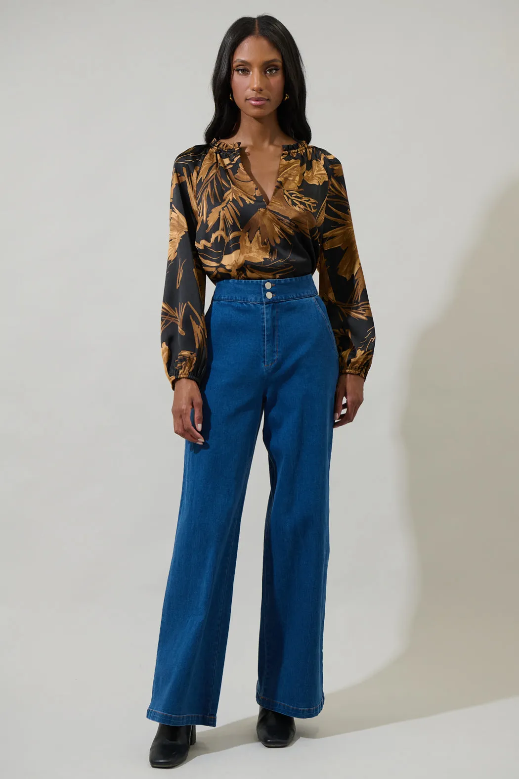 Mayer June Denim Wanetta Wide Leg Pants sold by Sugarlips product image thumbnail 4