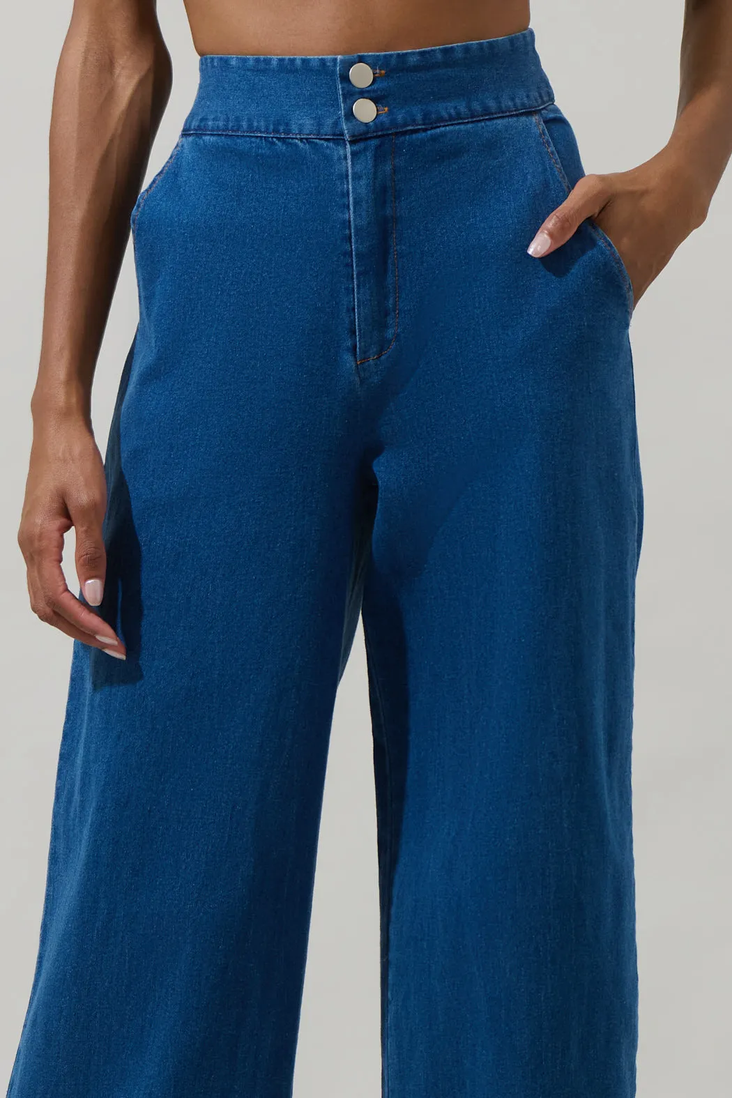 Mayer June Denim Wanetta Wide Leg Pants sold by Sugarlips product image thumbnail 5
