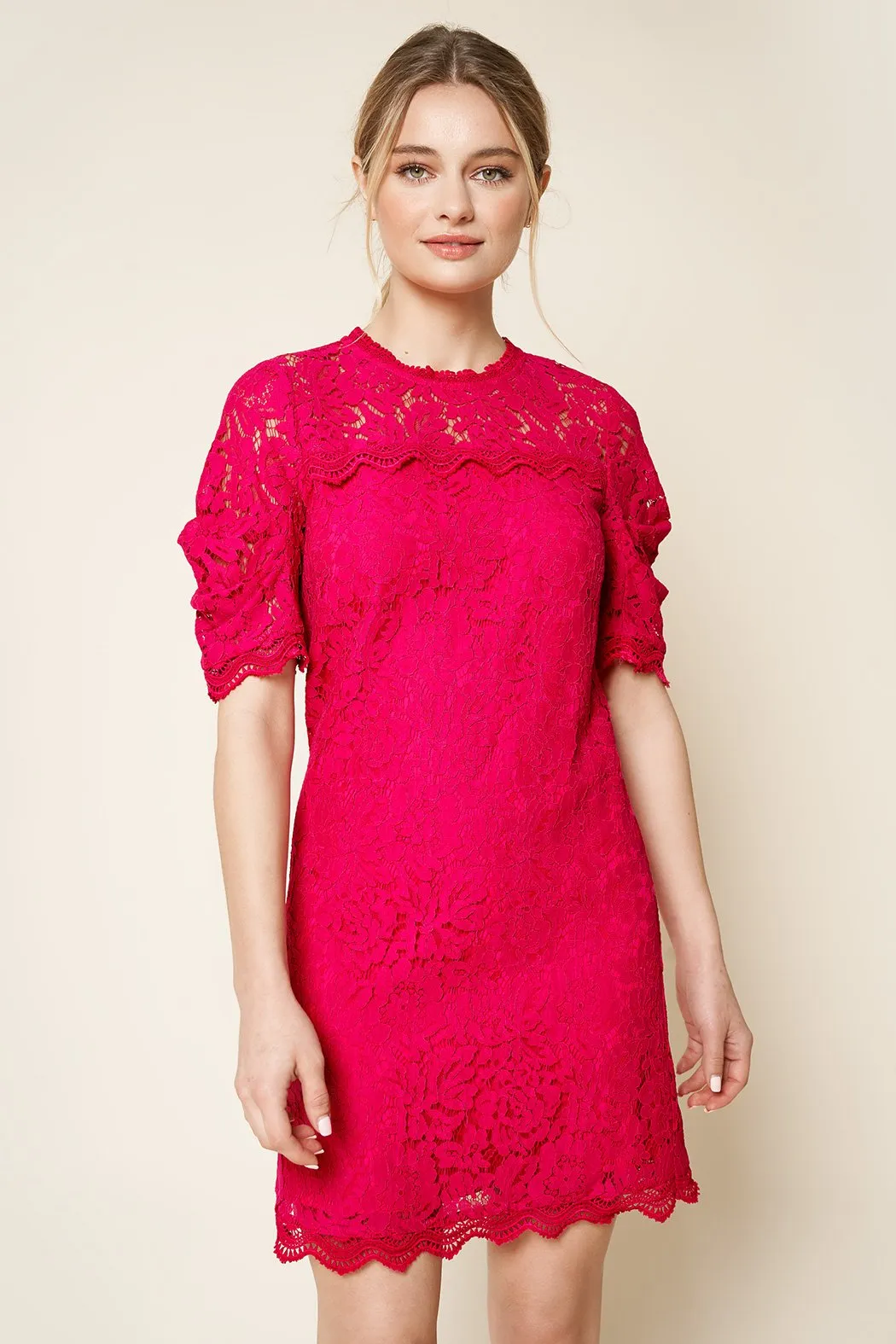 Night Moves Lace Shift Dress sold by Sugarlips product image thumbnail 4