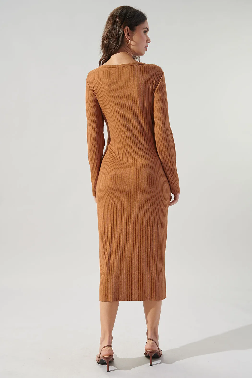 Provence Ribbed Knit Midi Cardigan Dress sold by Sugarlips product image thumbnail 2
