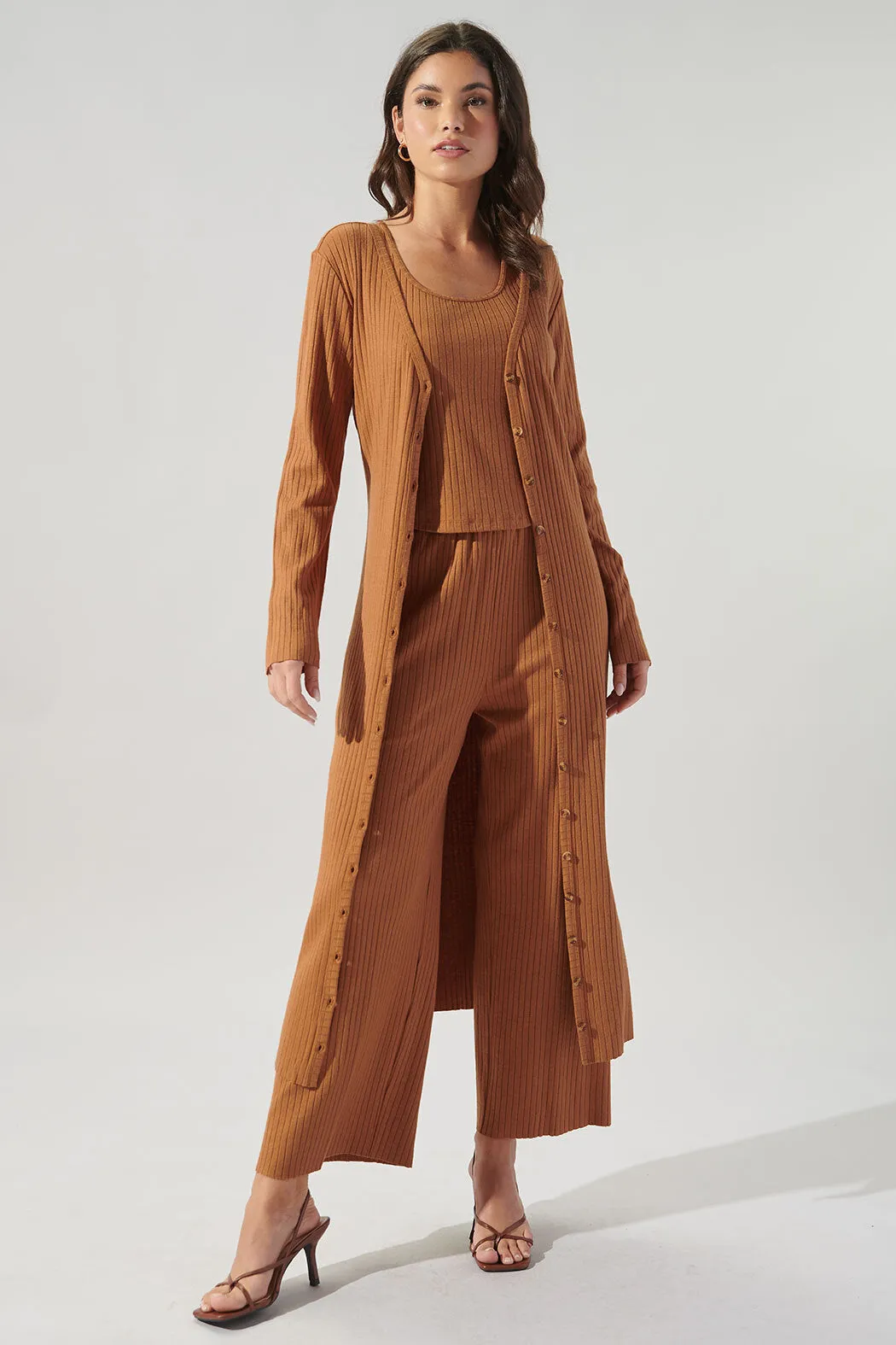 Provence Ribbed Knit Midi Cardigan Dress sold by Sugarlips product image thumbnail 3