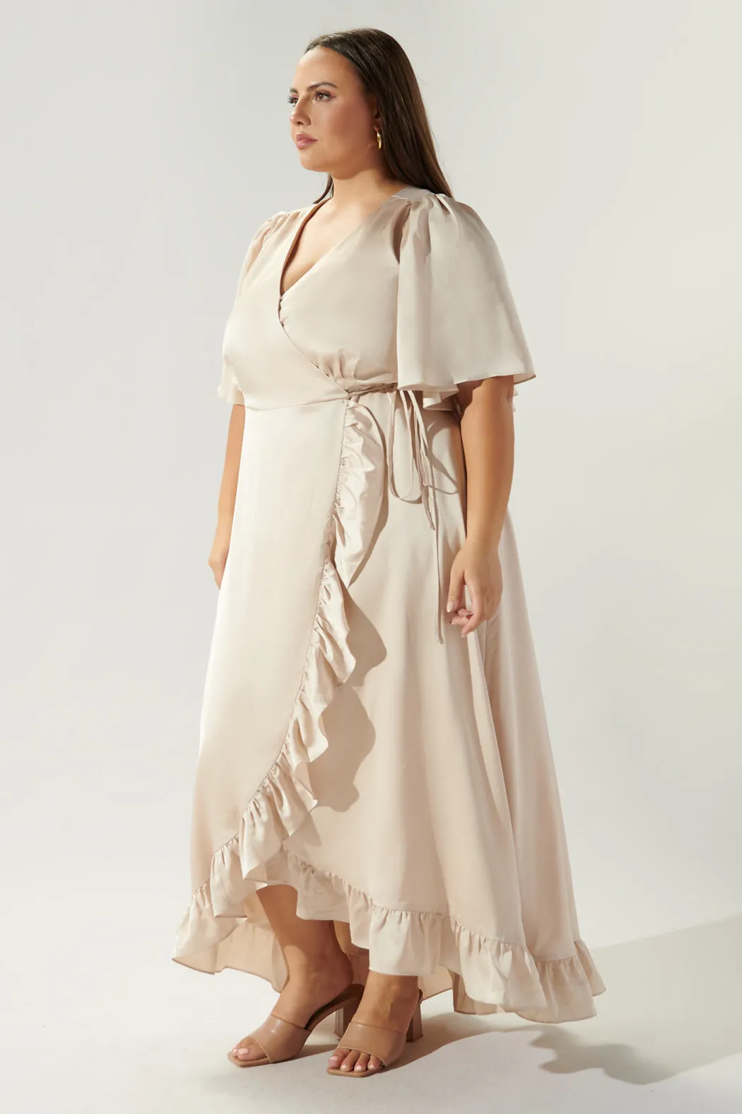 One and Only Abelia Hi Low Maxi Dress Curve sold by Sugarlips product image thumbnail 2