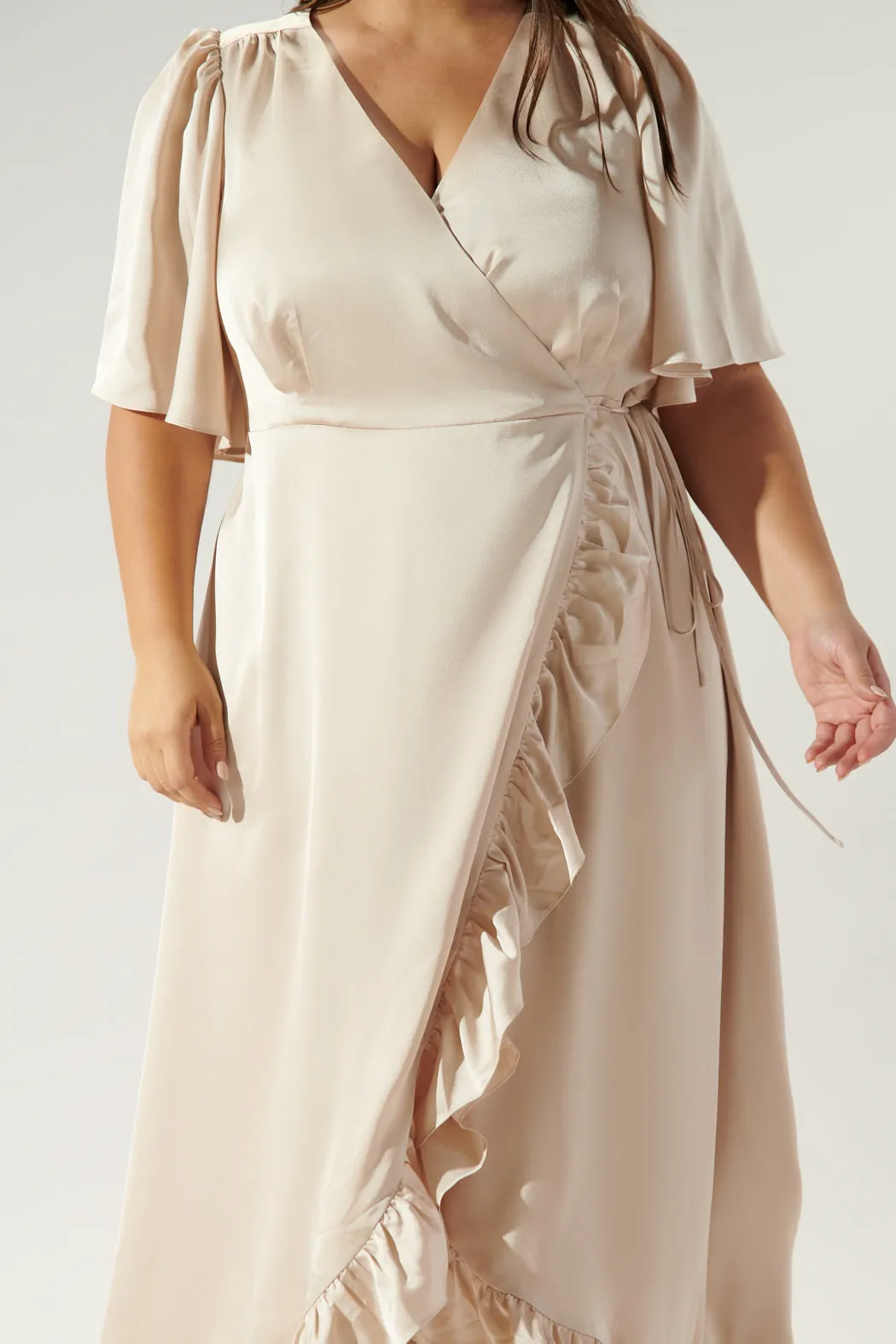 One and Only Abelia Hi Low Maxi Dress Curve sold by Sugarlips product image thumbnail 4