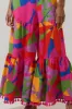 Soleil Abstract Eve Strapless Smocked Jumpsuit sold by Sugarlips