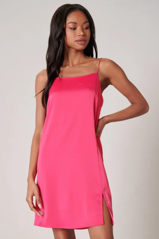 Shireen Satin Mini Slip Dress sold by Sugarlips