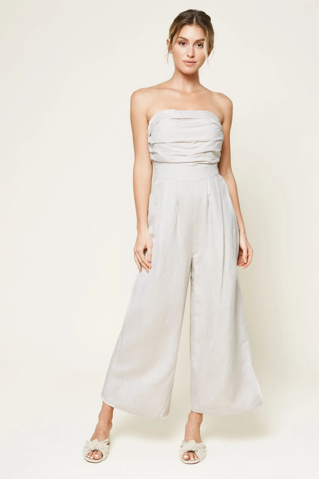 Brier Drive Strapless Wide Leg Jumpsuit sold by Sugarlips