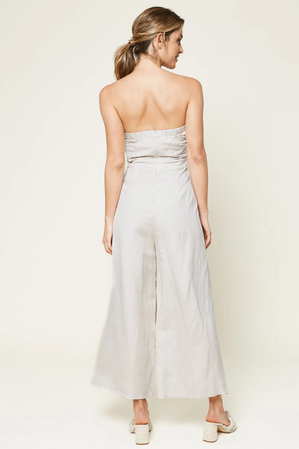 Brier Drive Strapless Wide Leg Jumpsuit sold by Sugarlips product image thumbnail 2