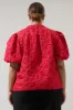 Arielle Jacquard Split Neck Top Curve sold by Sugarlips