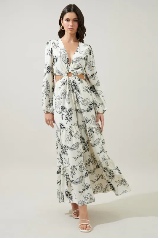 Another Day O-Ring Cut Out Midi Dress sold by Sugarlips