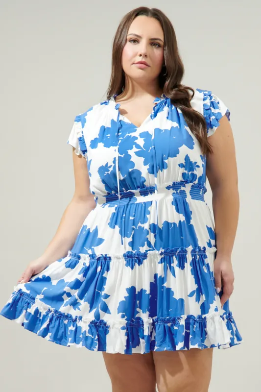 Don't Be Shy Toledo Tiered Mini Dress Curve sold by Sugarlips