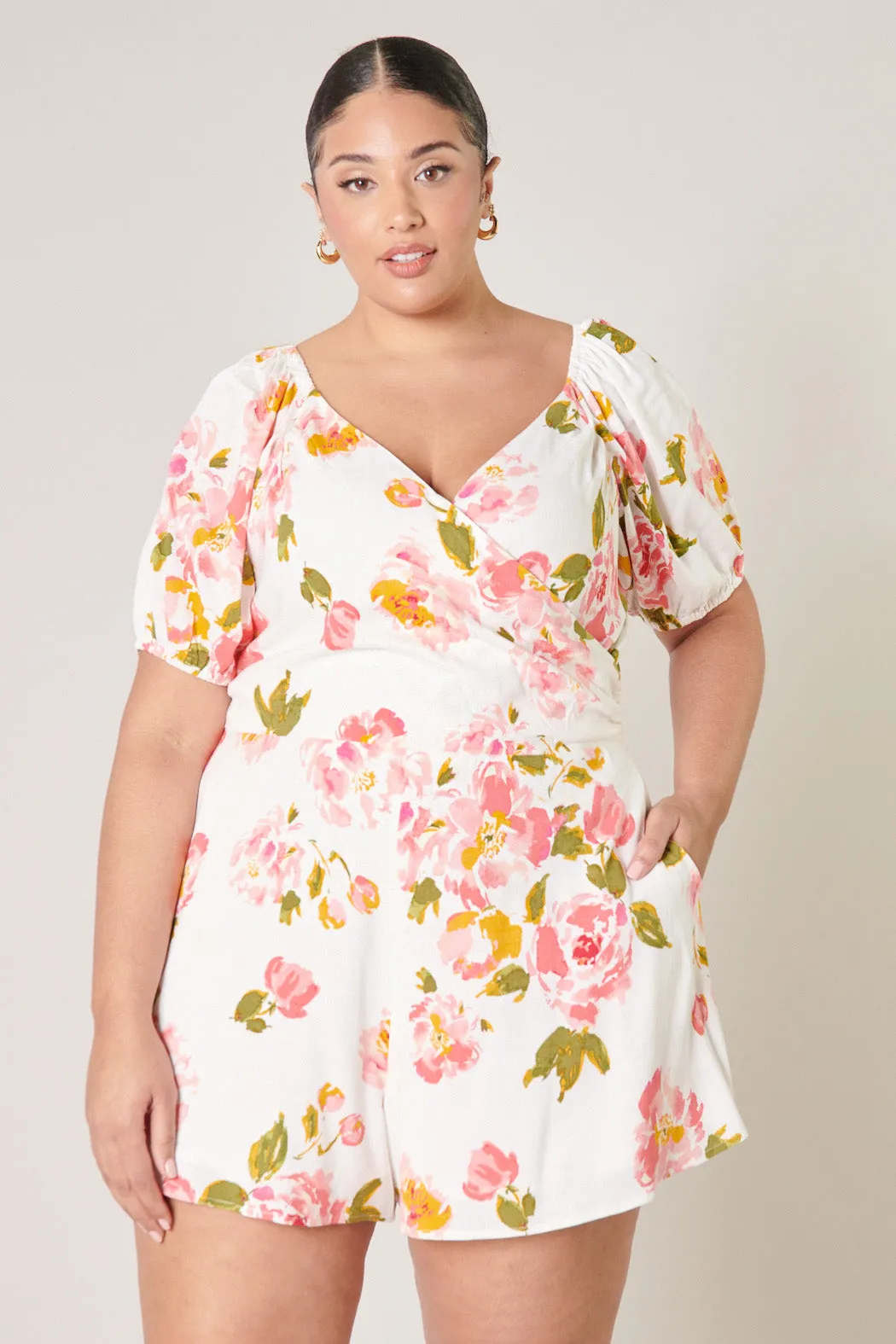 Magdalena Floral Everheart Romper Curve sold by Sugarlips