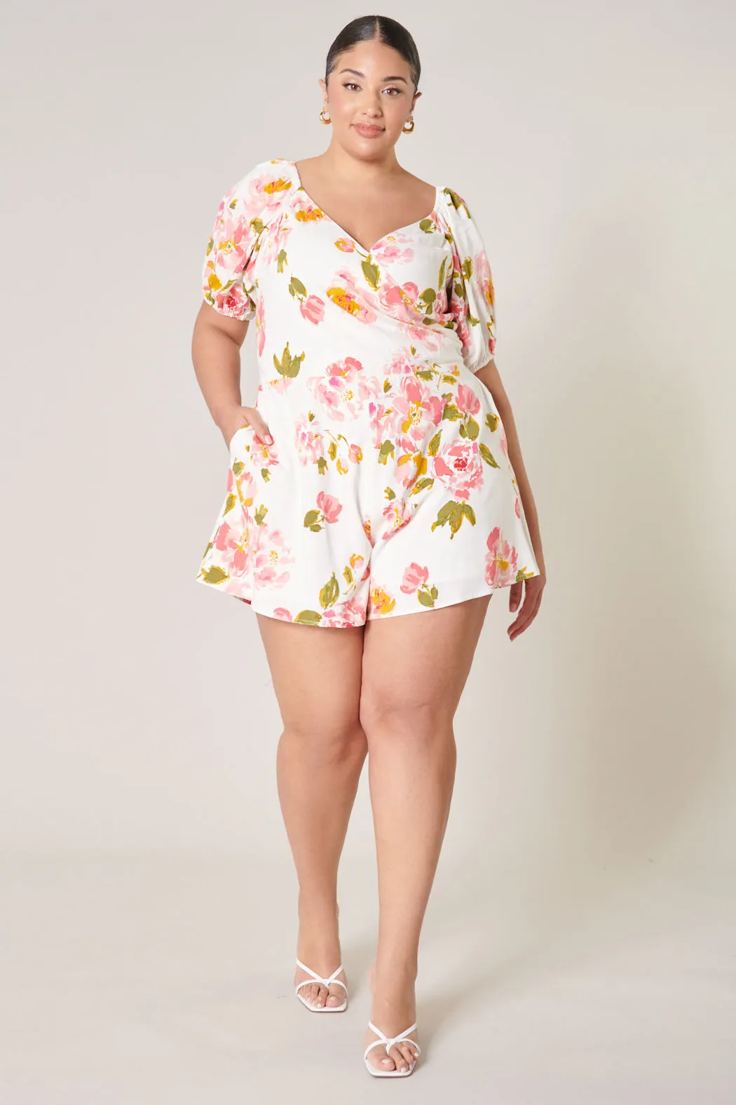 Magdalena Floral Everheart Romper Curve sold by Sugarlips product image thumbnail 4
