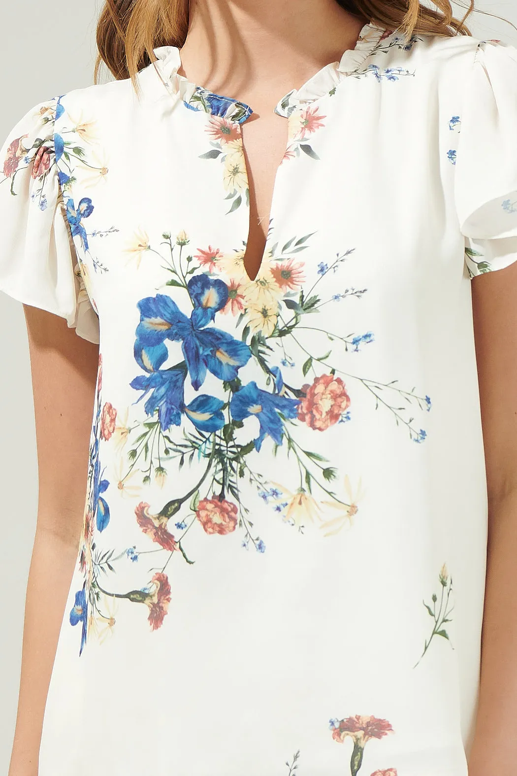 Jacinta Floral Flutter Sleeve Blouse sold by Sugarlips product image thumbnail 5