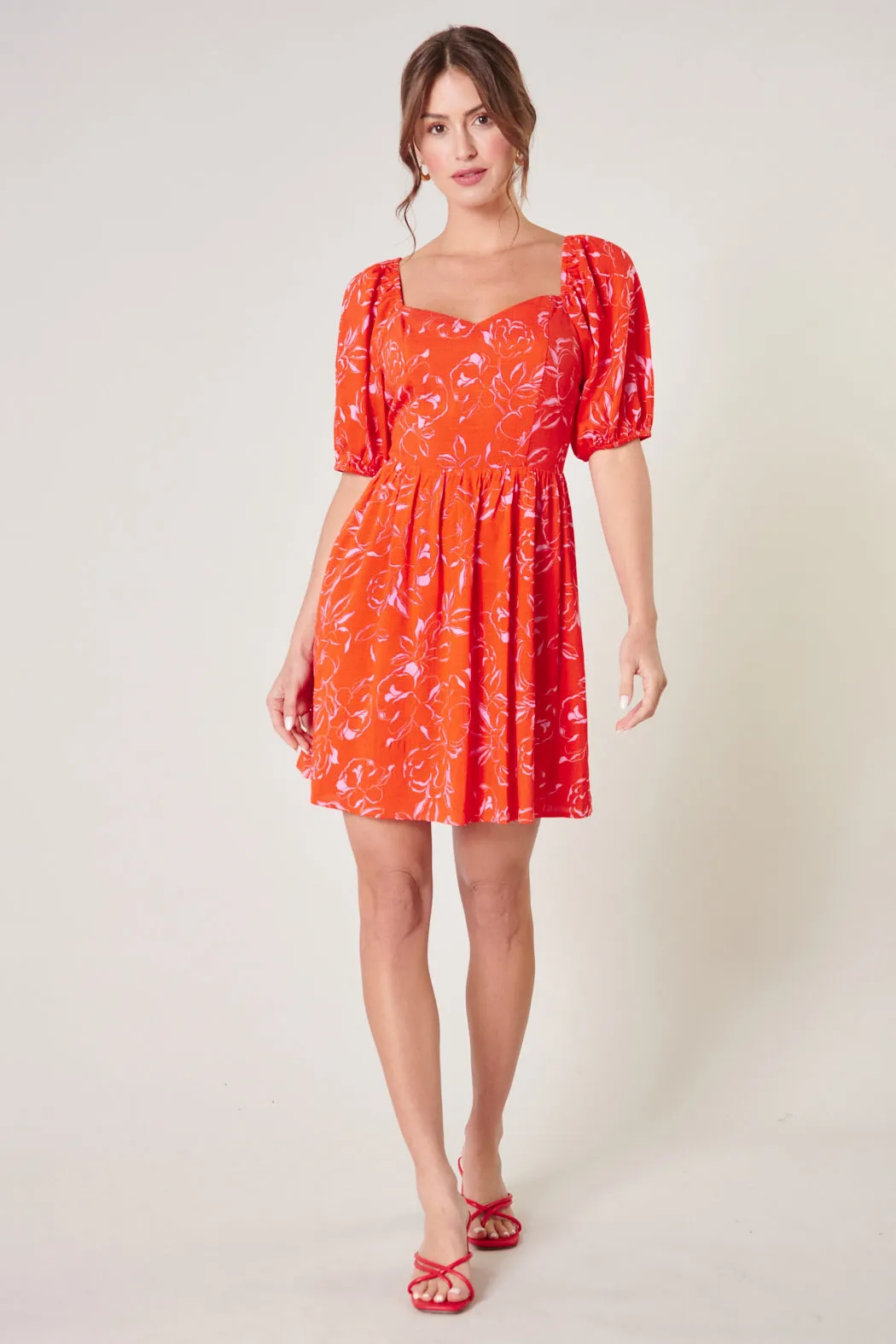 Electric Ways Infrared Zipporah Puff Sleeve Mini Dress sold by Sugarlips product image thumbnail 4