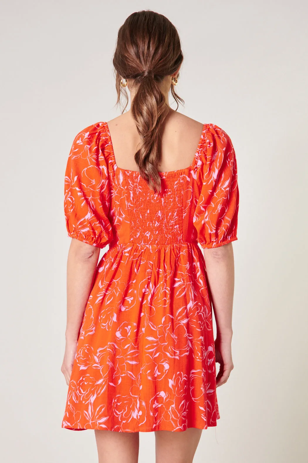 Electric Ways Infrared Zipporah Puff Sleeve Mini Dress sold by Sugarlips product image thumbnail 2