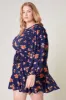 Roseanne Floral Paradise Valley Long Sleeve Top Curve sold by Sugarlips