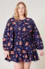 Roseanne Floral Paradise Valley Long Sleeve Top Curve sold by Sugarlips