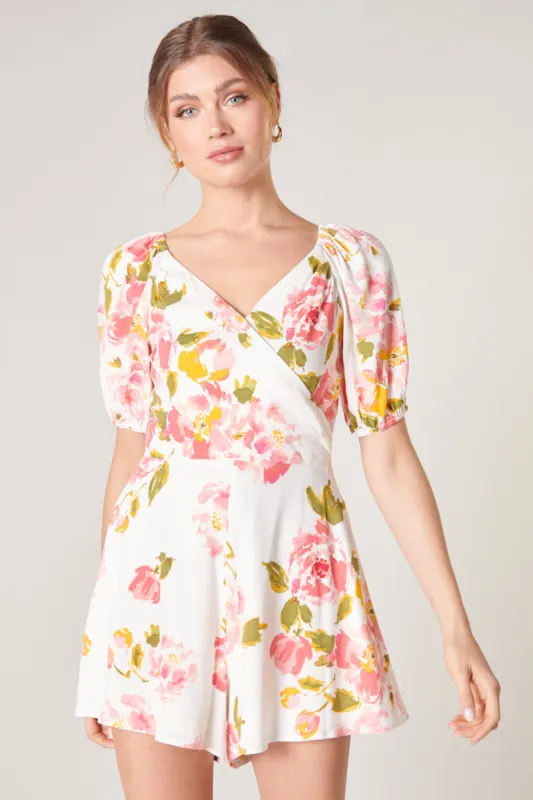 Magdalena Floral Everheart Romper sold by Sugarlips