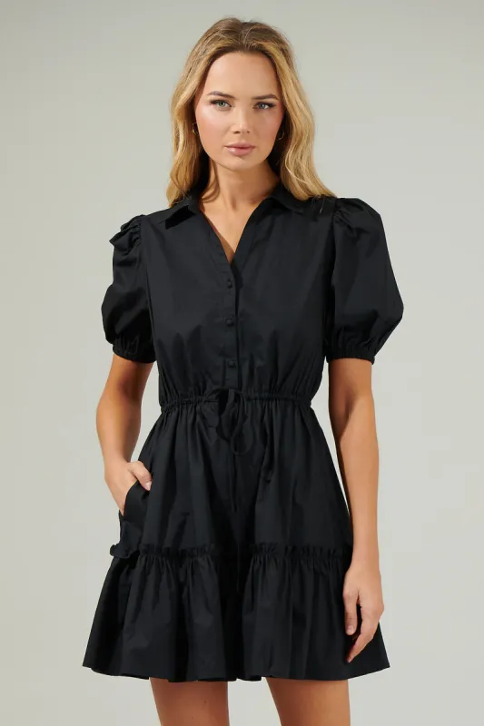 Stacie Button Down Mini Dress sold by Sugarlips