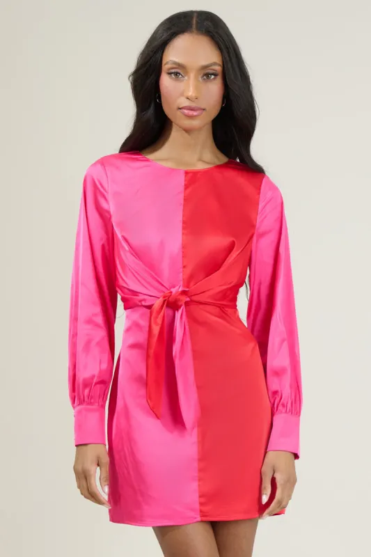 Karie Color Block Mini Dress sold by Sugarlips