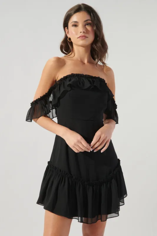 Emmy Off the Shoulder Mini Dress made by Sugarlips