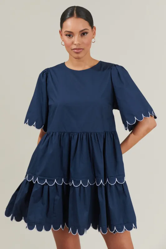 Quintana Tiered Mini Dress sold by Sugarlips