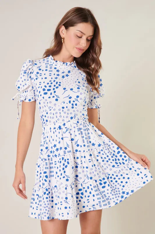 Larsa Geometric Smocked Back Cut Out Top sold by Sugarlips
