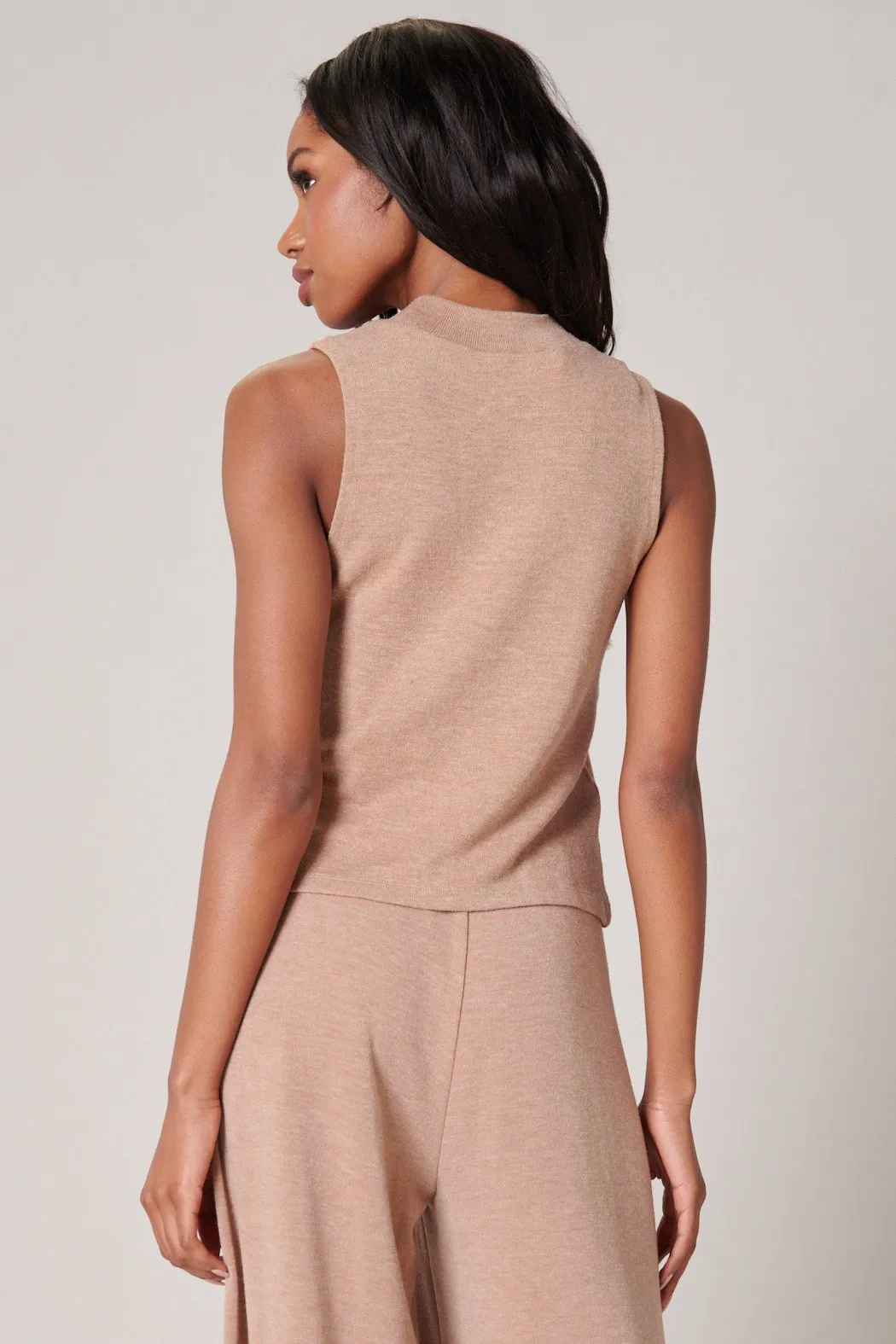 Neada Mock Neck Knit Tank sold by Sugarlips product image thumbnail 2